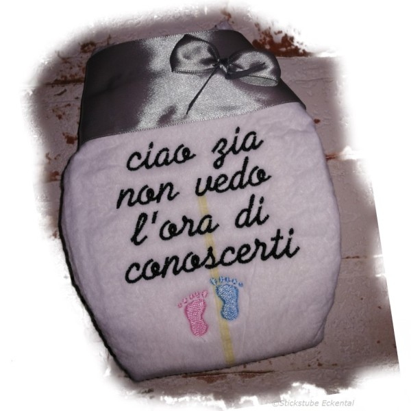 Windel ciao zia non vedo l'ora di conoscerti